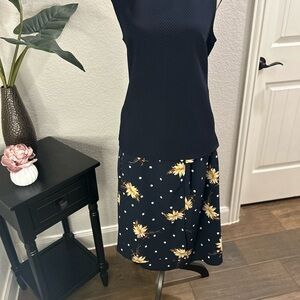 Banana Republic Navy and White Skirt Set